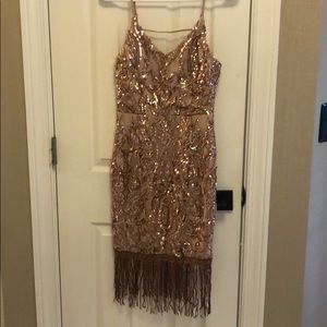 MONTANA DRESS (ROSE GOLD SEQUIN)